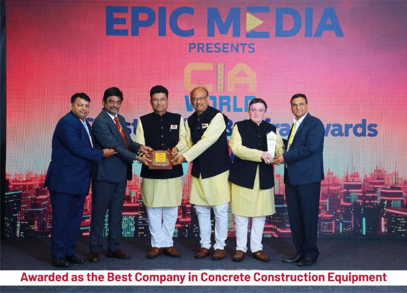 Awarded as the Best Company in Concrete Construction Equipment