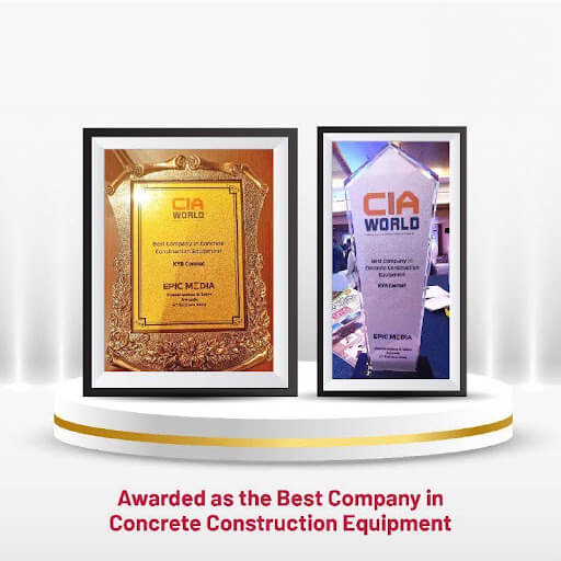 Awarded as the Best Company in Concrete Construction Equipment